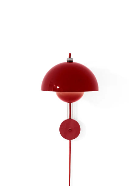 Flowerpot VP8 Væglampe af Verner Panton - Vermilion Red - Jacobsen Plus