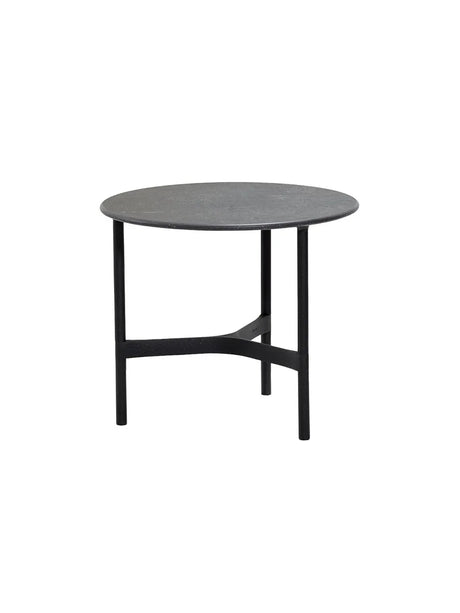Twist Sofabord, lille fra Cane-line - Lava grey / Black (keramik) - Jacobsen Plus