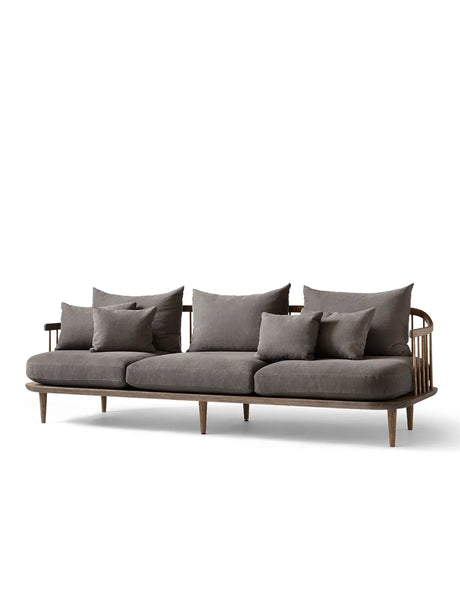 Fly sofa 3 pers SC12 fra &Tradition - Røget olieret eg - Hot Madison 093 - Jacobsen Plus