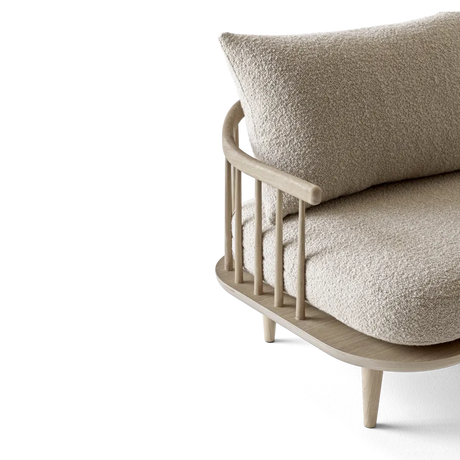 Fly sofa 3 pers SC12 fra &Tradition - Hvidolieret eg - Karakorum 003 - Jacobsen Plus