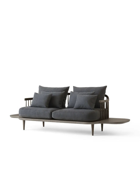 Fly Sofa m. Sidebord SC3 fra &Tradition - Røget olieret eg - Hot Madison 093 - Jacobsen Plus