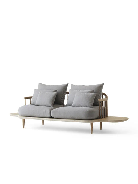Fly Sofa m. Sidebord SC3 fra &Tradition - Hvidolieret eg - Hot Madison 094 - Jacobsen Plus