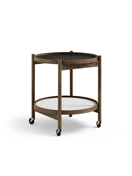 Bakkebord, Ø50 af Hans Bølling - Røget eg / BASE (sort-hvid) - Jacobsen Plus