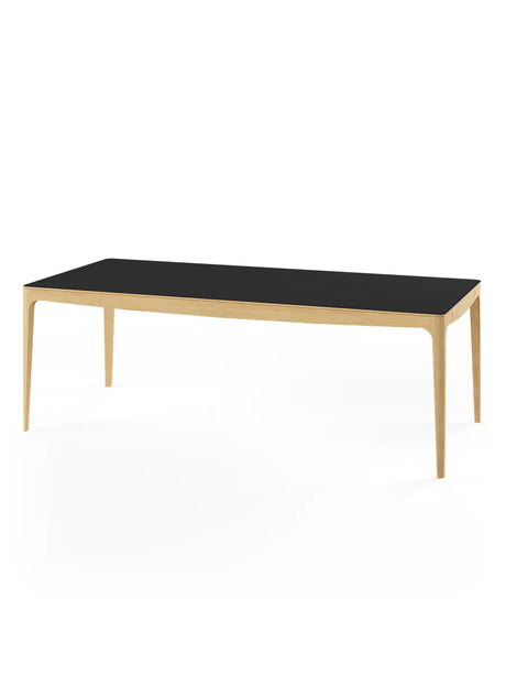 GM 3700 RO Spisebord, sort fra Naver Collection - 240 x 100 cm / Ask olie / Ingen tillægsplader - Jacobsen Plus