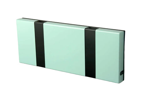 KNAX knagerække med to knager fra LoCa - Green tea / Sorte knager - Jacobsen Plus