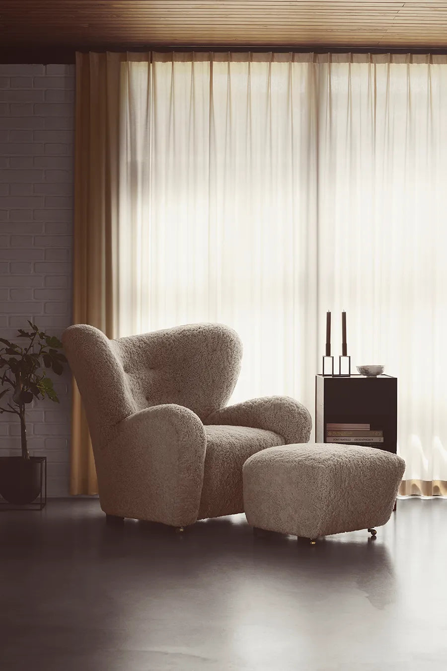 Den Trætte Mand inkl. Skammel, moonlight fra Audo Copenhagen - 5 - Jacobsen Plus