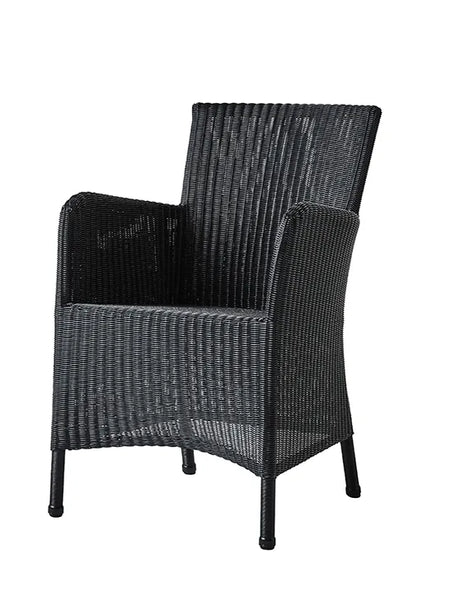 Hampsted Havestol fra Cane-line - Sort / Ingen hynde - Jacobsen Plus