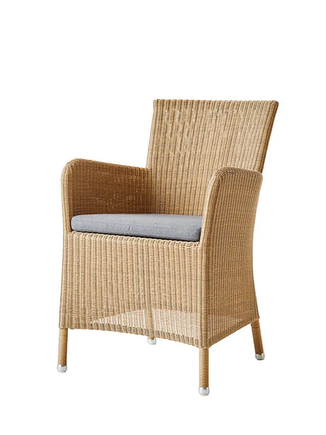 Hampsted Havestol fra Cane-line - Natural / Grå, Cane-line Natte hynde - Jacobsen Plus
