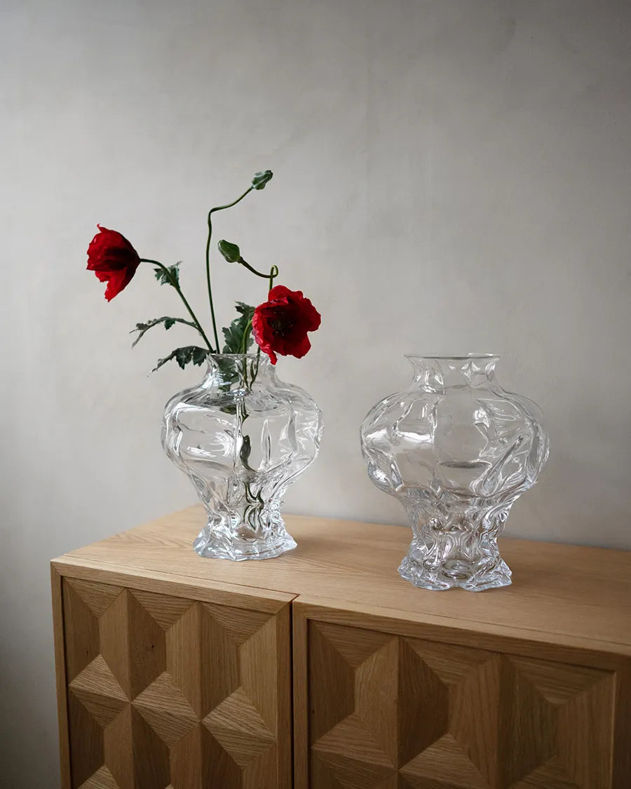 Ammonit Vase, clear fra Hein Studio