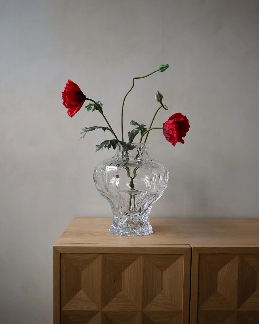 Ammonit Vase, clear fra Hein Studio