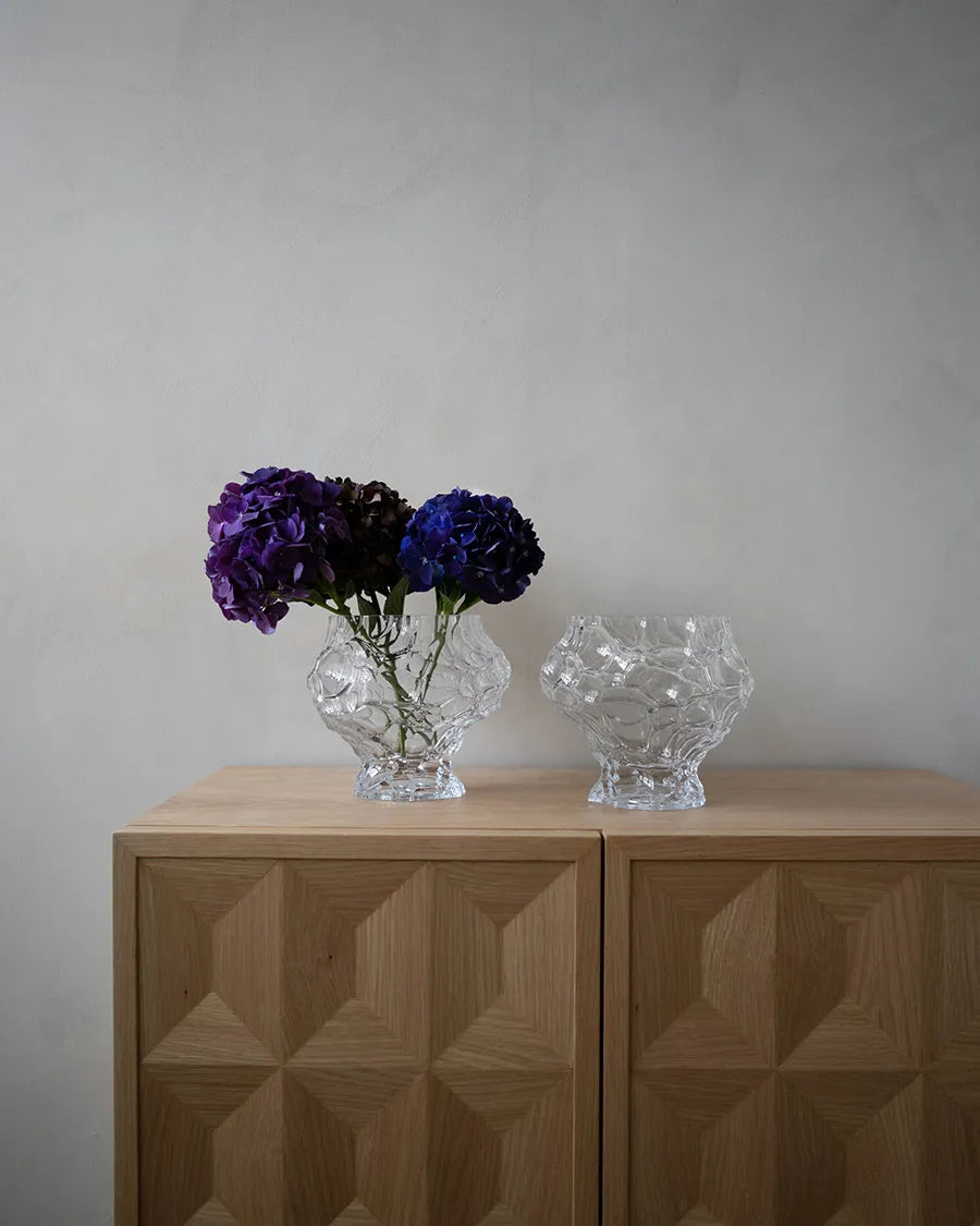 Canyon Vase Medium, clear fra Hein studio