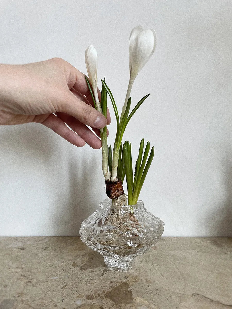 Canyon Vase Mini, clear fra Hein Studio