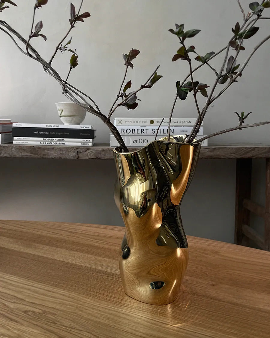 Ostrea 25 Vase, gold fra Hein Studio - 2 - Jacobsen Plus