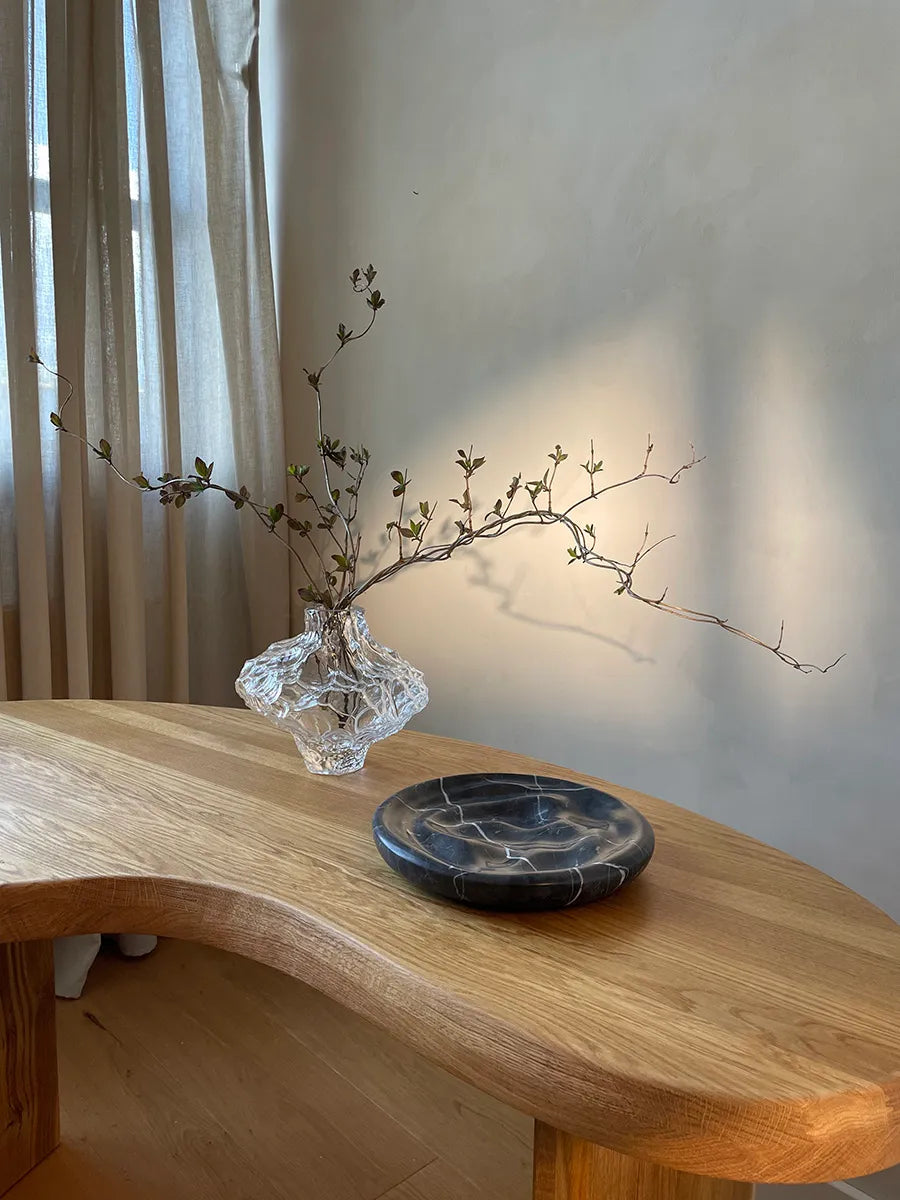 Canyon Vase Large, clear fra Hein studio