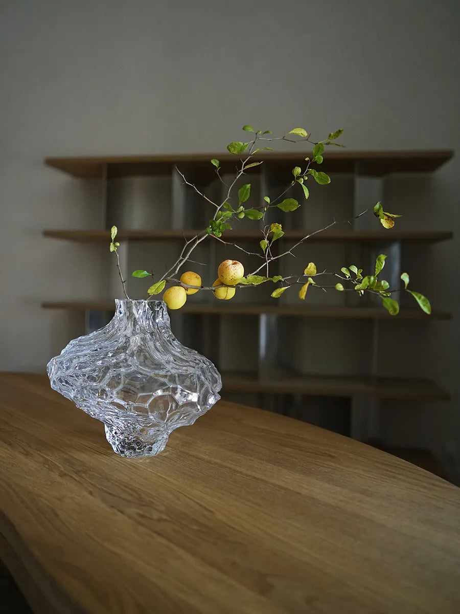 Canyon Vase Large, clear fra Hein studio