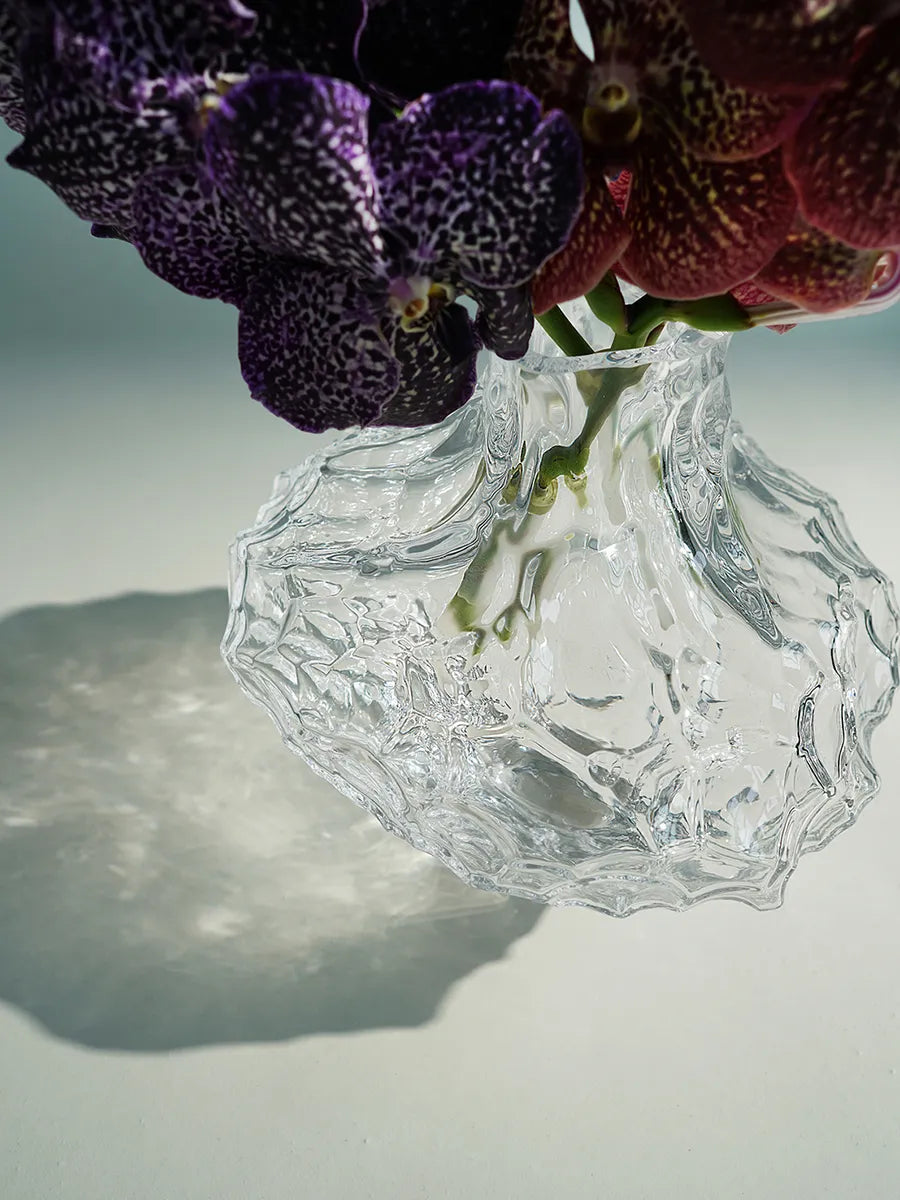 Canyon Vase Large, clear fra Hein studio