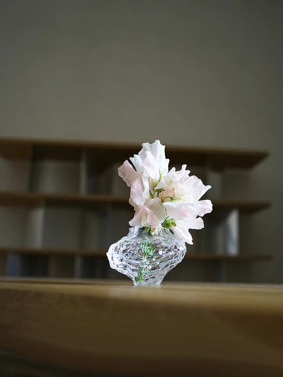 Canyon Vase Mini, clear fra Hein Studio