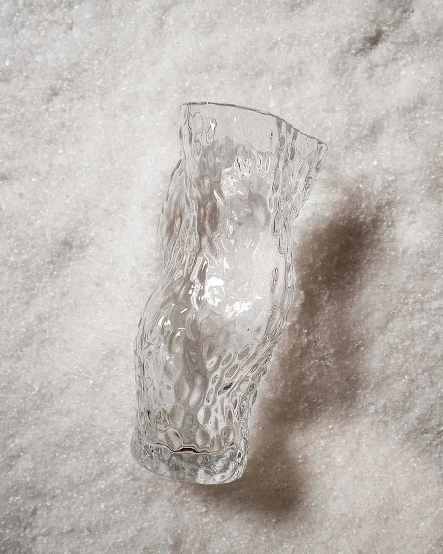Ostrea Vase, klart glas fra Hein Studio