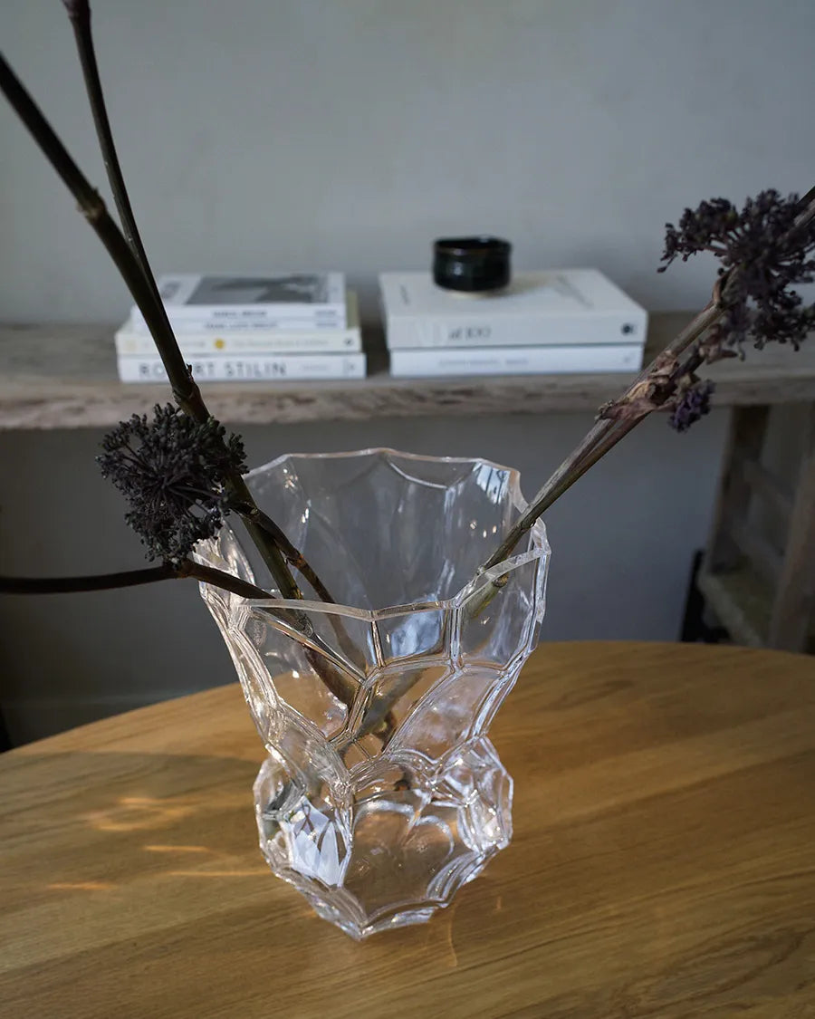 Reflection Vase, klar glas fra Hein Studio