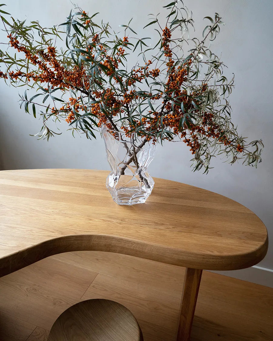 Reflection Vase, klar glas fra Hein Studio