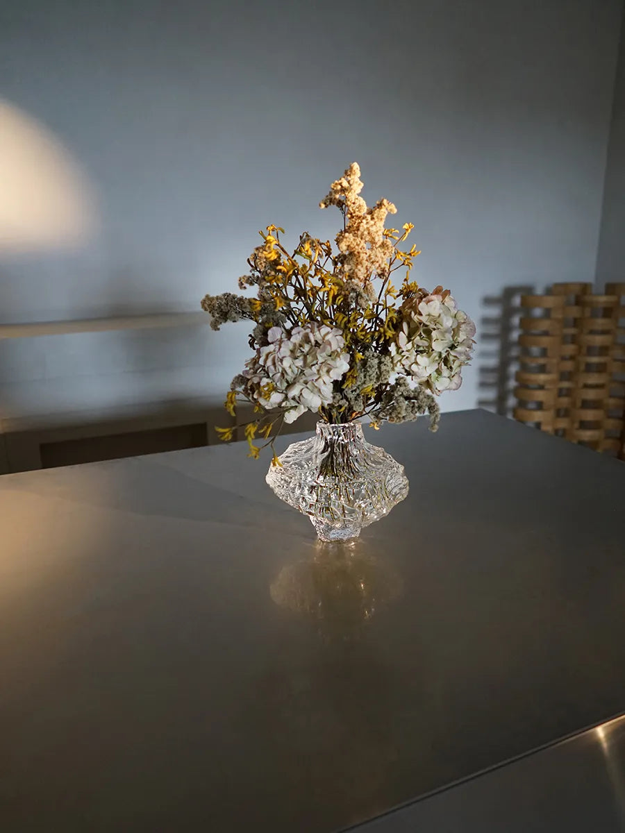 Canyon Vase Large, clear fra Hein studio