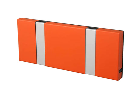 KNAX knagerække med to knager fra LoCa - Hot orange / Grå knager - Jacobsen Plus