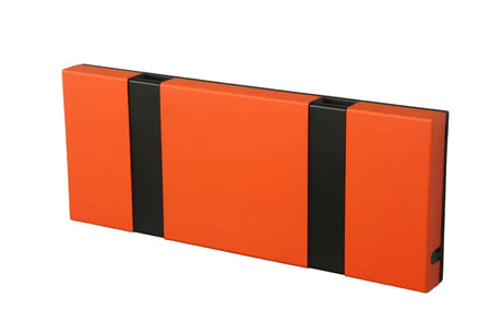 KNAX knagerække med to knager fra LoCa - Hot orange / Sorte knager - Jacobsen Plus