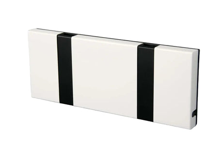 KNAX knagerække med to knager fra LoCa - Hvid / Sorte knager - Jacobsen Plus