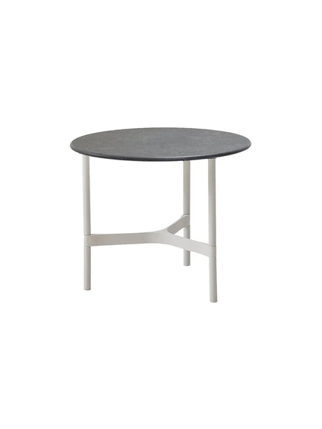 Twist Sofabord, lille fra Cane-line - White / Black (keramik) - Jacobsen Plus