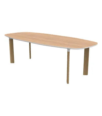 Analog Bord JH83 fra Fritz Hansen - Eg finér / Hvid / Eg - Jacobsen Plus