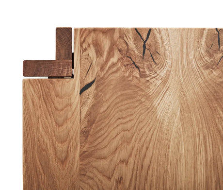 Jeppe Utzon Spisebord fra DK3 - 95 x 160 cm / Vild eg - Jacobsen Plus