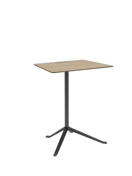 Little Friend Bord, firkantet af Kasper Salto - Eg finér / Lakeret sort / Fast højde - Jacobsen Plus