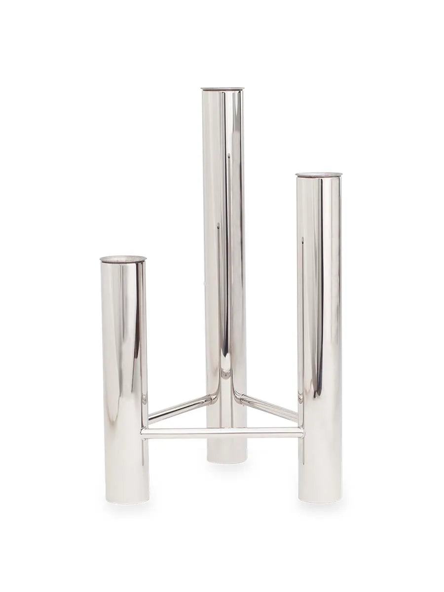 VISTA vase og lysestage, poleret stål fra Kay Bojesen - 1 - Jacobsen Plus