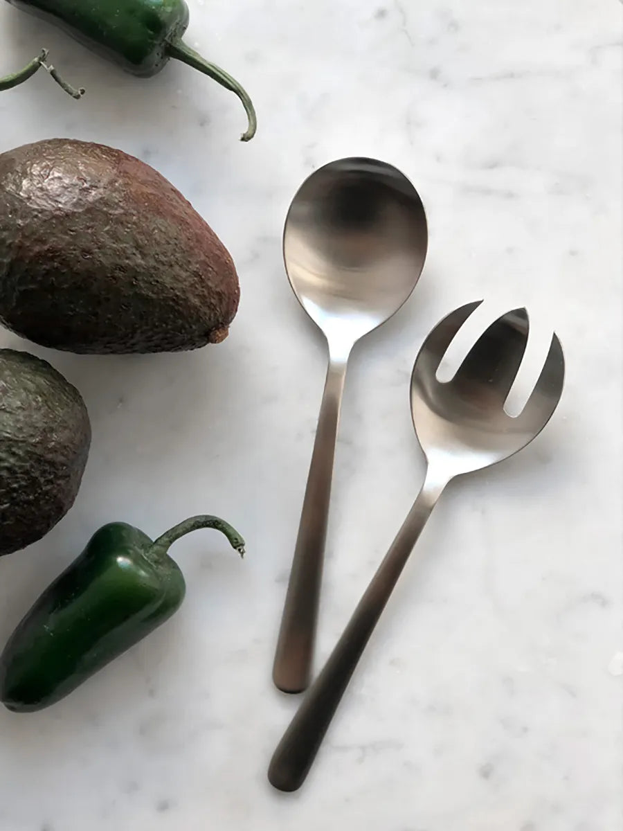 Grand Prix Salatbestik i mat stål, lille fra Kay Bojesen - 5 - Jacobsen Plus