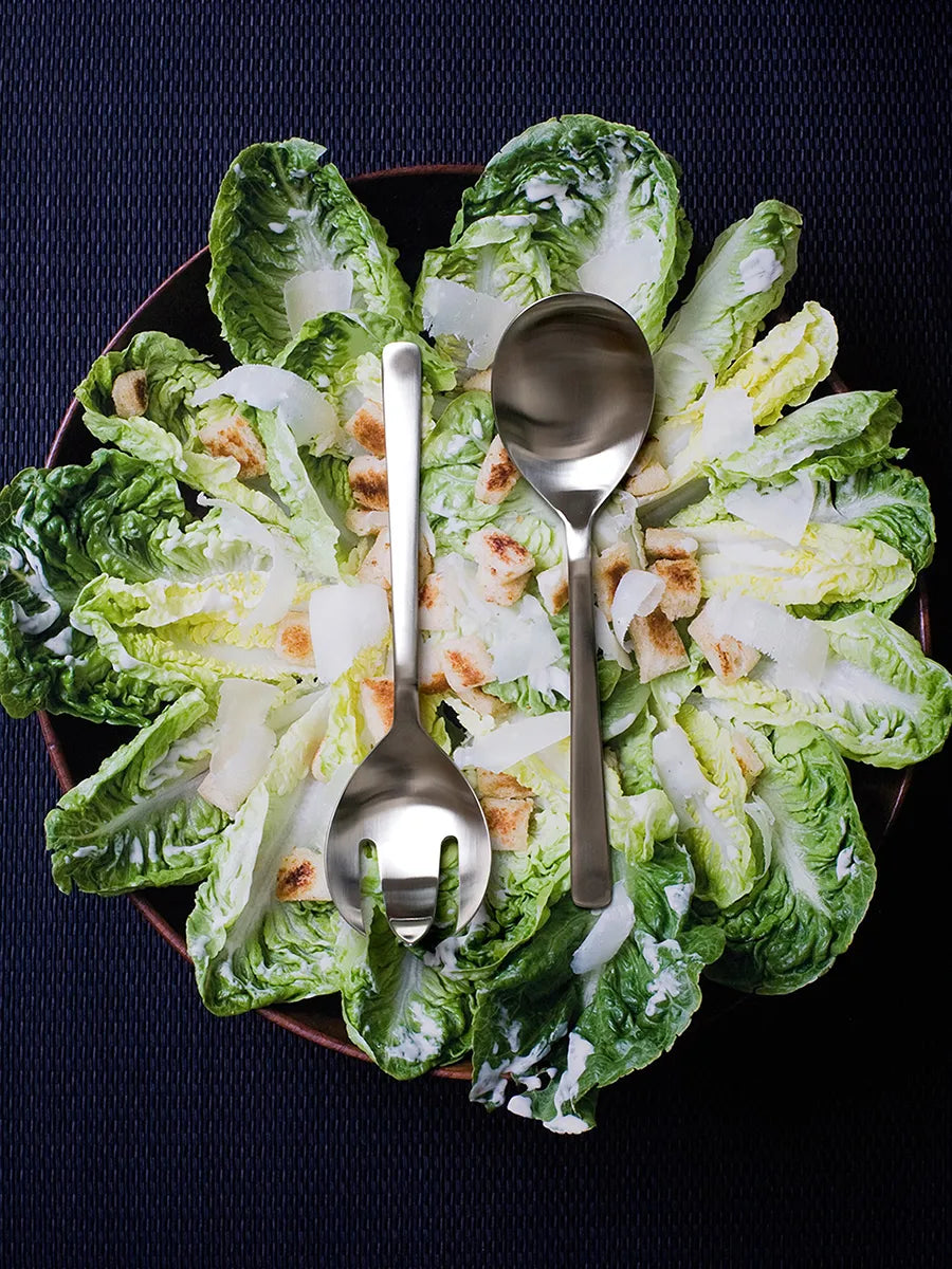 Grand Prix Salatbestik i poleret stål, lille fra Kay Bojesen - 2 - Jacobsen Plus