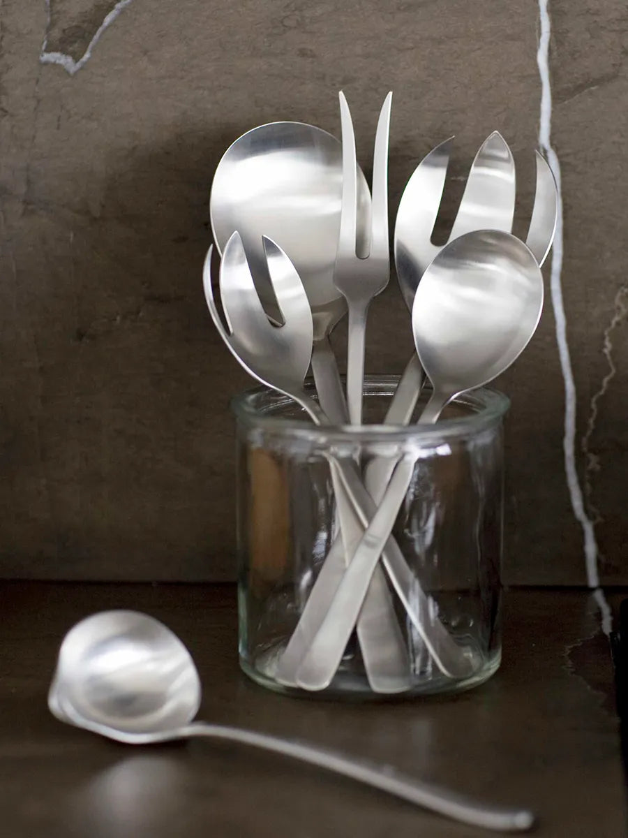 Grand Prix Salatbestik i mat stål, lille fra Kay Bojesen - 2 - Jacobsen Plus