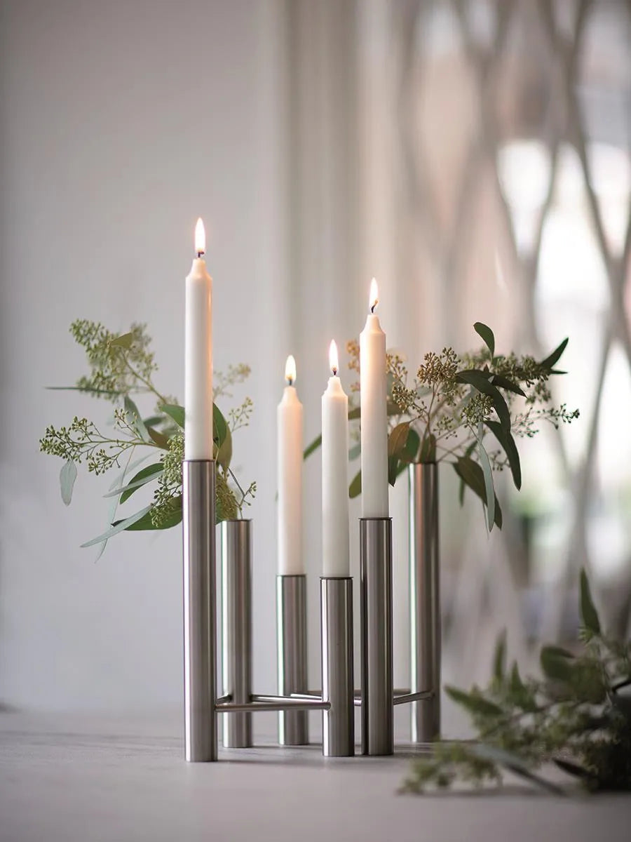VISTA vase og lysestage, mat stål fra Kay Bojesen - 3 - Jacobsen Plus
