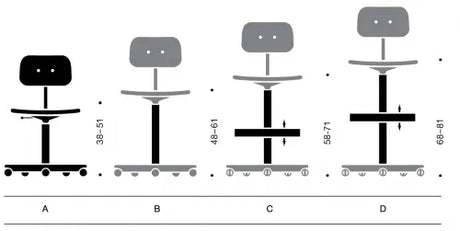 Kevi Air Kontorstol, sort fra Montana - 2 - Jacobsen Plus