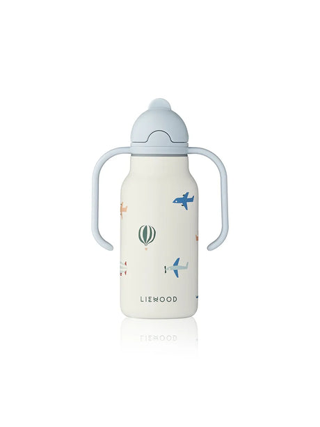 Kimmie Water Bottle 250 ml, aviator/ecru fra Liewood - 1 - Jacobsen Plus