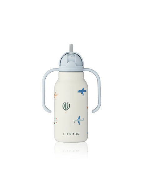 Kimmie Water Bottle 250 ml, aviator/ecru fra Liewood - 2 - Jacobsen Plus