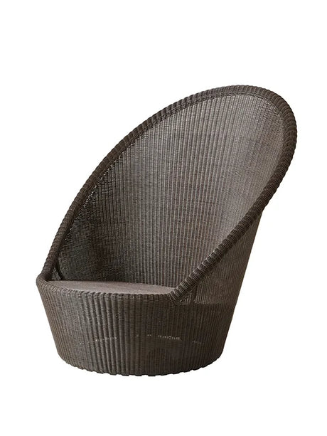 Kingston Solstol med hjul fra Cane-line - Mocca / Ingen hynde - Jacobsen Plus