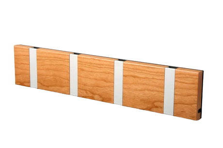 KNAX knagerække med fire knager fra LoCa - Kirsebær / Grå knager - Jacobsen Plus