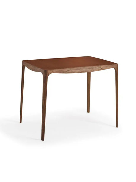 Ro skrivebord AK1310 fra Naver Collection - Valnød / Læder, brandy - Jacobsen Plus