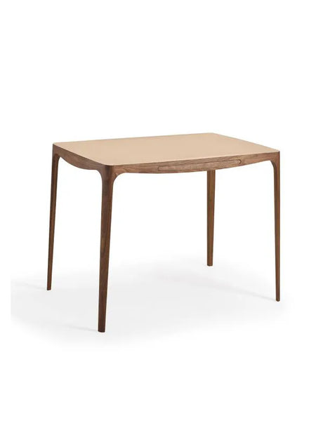 Ro skrivebord AK1310 fra Naver Collection - Valnød / Læder, nature - Jacobsen Plus