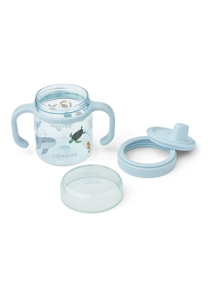 Kylo Tritan Sippy Cup 280 ml, sea creature/sandy fra Liewood - 3 - Jacobsen Plus