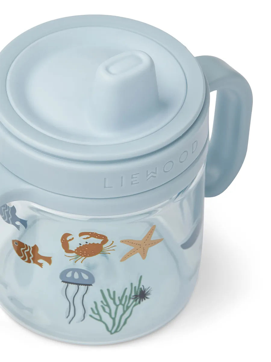 Kylo Tritan Sippy Cup 280 ml, sea creature/sandy fra Liewood - 4 - Jacobsen Plus