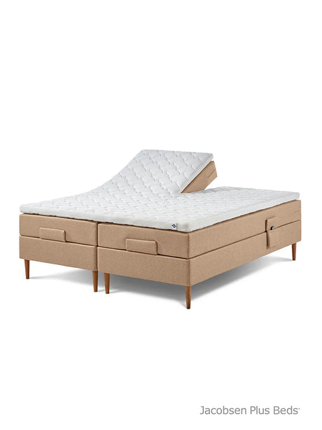 Jacobsen Plus Beds – Elevationsseng, Sand - 180 x 200 cm / Medium-medium - Jacobsen Plus