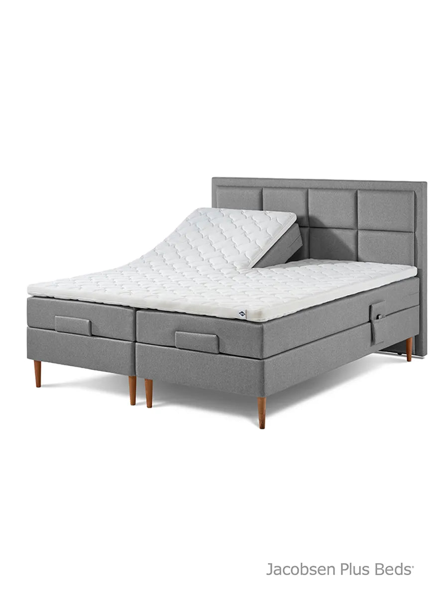 Jacobsen Plus Beds – Elevationsseng, Grå