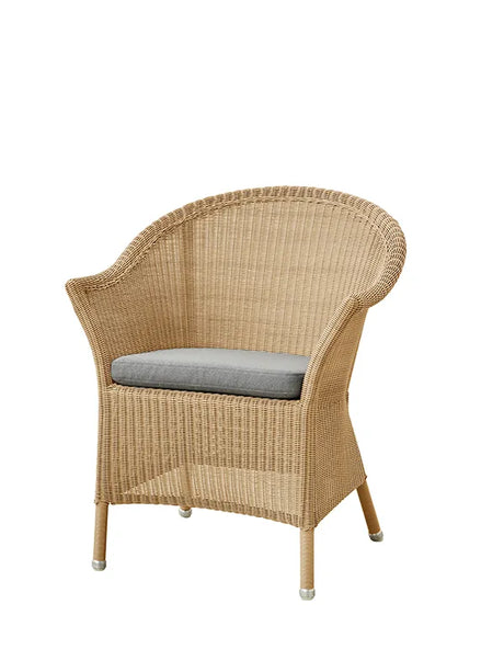 Lansing Havestol fra Cane-line - Natur / Grå, Cane-line Natte hynde - Jacobsen Plus