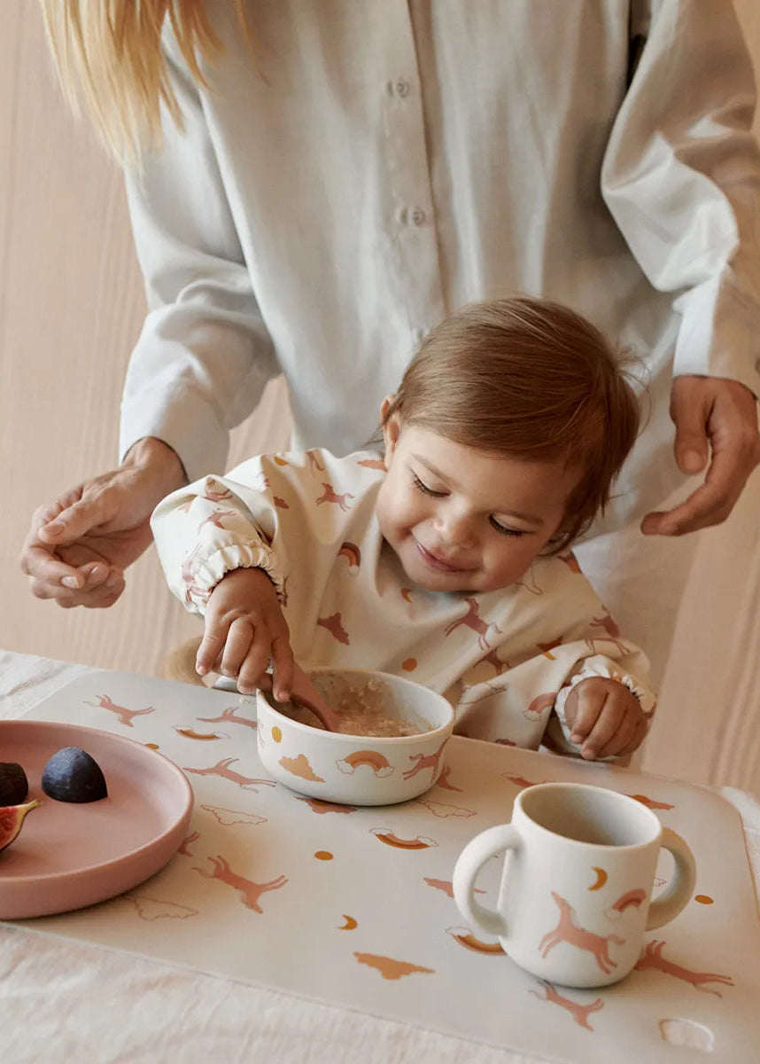 Vivi Printed Tableware Set, dream/ecru fra Liewood - 2 - Jacobsen Plus